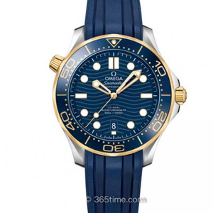 Vs fábrica Omega novo seamaster 300M superfície azul rosa rosa completa, cerâmica completa, movimento mecânico automático, relógio masculino