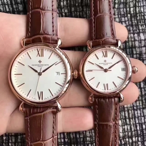 uma a uma retomada de Vacheron Constantin Vacheron Constantin Heritage Series 18K rosa ouro quente venda de ouro masculino de alta automática .