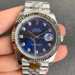 N nova réplica de fábrica Rolex Datejust 904 relógio mecânico masculino (placa azul) com cinco contas