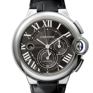 многоцветный синий шар Cartier серии W6920052 мужские часы с черным циферблатом стальная версия.