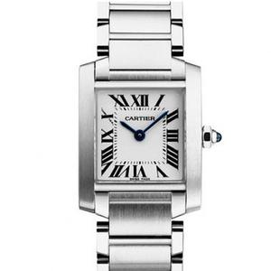 Cartier Tank W51008Q3 лучшие женские часы швейцарский кварцевый механизм