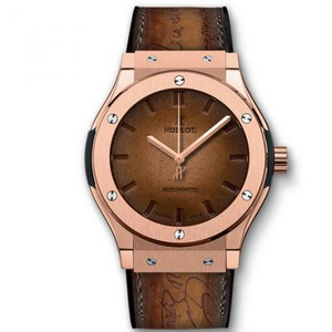 TW Hublot Hublot Classic Fusion Series 511.OX.0500.VR.BER16 Rose Gold Calfskin Men's Mechanical Watch