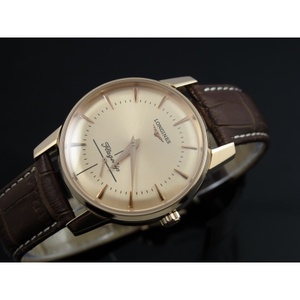 Swiss watch Longines Longines 18K rose gold men's watch classic retro series automatic mechanical small second gold men's watch Swiss movement