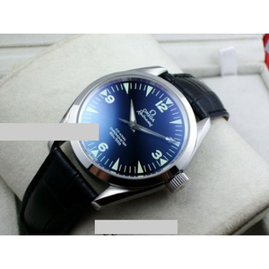 Швейцарские часы Omega OMEGA Seamaster series кожаный ремешок с белым циферблатом и бриллиантовой шкалой автоматические механические назад мужские часы Швейцарский механизм