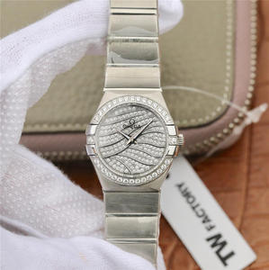 Женские кварцевые часы TW Omega Constellation Series 27 мм, оригинальная модель с ремешком из нержавеющей стали