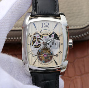 LH Parmigiani Fleurier KALPA series real flywheel, belt watch, manual top real flywheel movement, men's watch