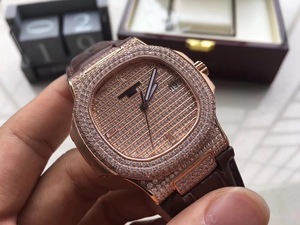 2017 новые иностранные Patek Philippe Nautilus 5719/10G-010 платиновые часы (розовое золото)