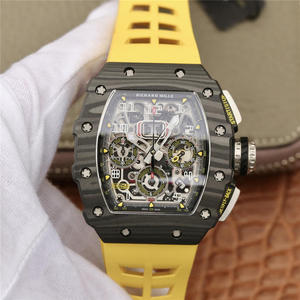 Мужские механические часы KV Richard Mille Miller серии RM11-03 (с желтой лентой)