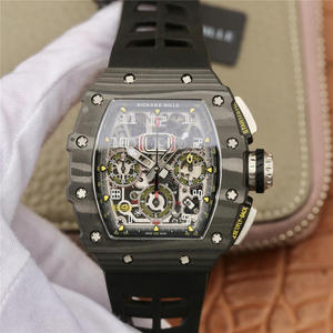 KV Ричард Милле Миллер RM11-03 Серия Мужские механические часы (Черная лента)