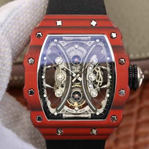 Топ реплики Ричард Милле RM53-01 мужчин автоматические механические часы высокого класса углеродного волокна