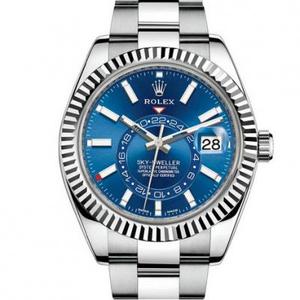 N Factory Rolex Skywalker SKY-DWELLER 326934-0003 Механические мужские часы с двойным часовым поясом.