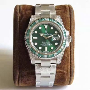 Мужские часы Rolex Green Ghost 904L Edition производства N Factory, пара стальных ремней и пара крокодиловой кожи