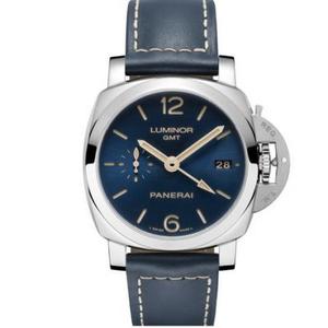 VS factory Panerai pam688 мужские механические часы с синим циферблатом и поясом GMT с двумя часовыми поясами.