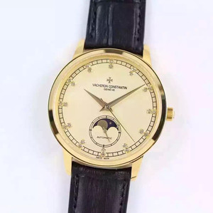 Vacheron Constantin наследия 81180 ультра-тонкий лунный этап серии механических мужских часов