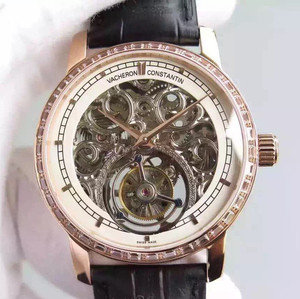 Стиль Vacheron Constantin (полый турбийон): механические мужские часы с ручным заводом и настоящим турбийоном
