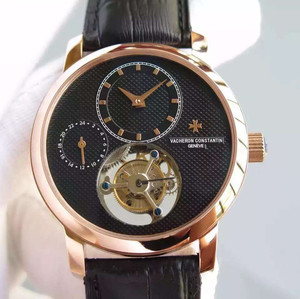Лучшие механические мужские часы Vacheron Constantin из серии настоящих турбийонов с 24-часовой индикацией слева