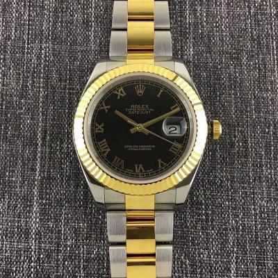 Taiwan Evergreen produced labor-soil log type, bezel, crown, steel band (middle gold part) are covered with 18K gold, automatic mechanical movement - Click Image to Close
