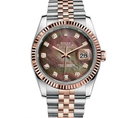 Rolex Datejust 36mm 14k Gold-clad Unisex Watch - Click Image to Close