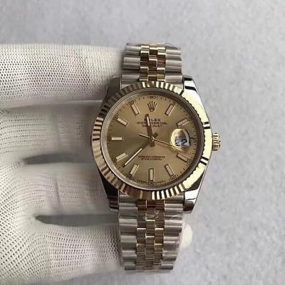 "N Factory Gold-clad 41mm Log Series" Rolex Log Series 126333 Automatic Machine, 41mm - Click Image to Close