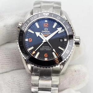 Omega XF Ocean Universe 43.5mm four hands with Gmt function to adjust the time and the small second hand can stop stainless steel strap